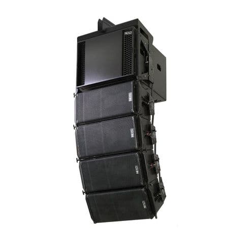 Dàn loa line array NEXO GEO M6 treo kèm thùng bass