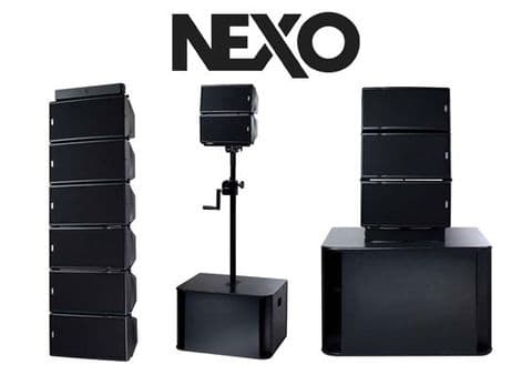 Hệ thống loa NEXO: line array và sub LS18
